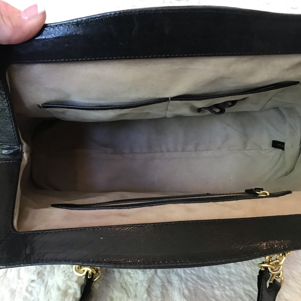 BRAHMIN Black Quilted Leather Handbag - Picture 6 of 8